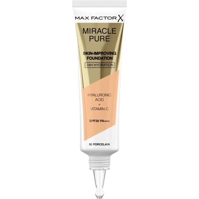Max Factor Miracle Pure Skin-Improving Foundation - Porcelain SPF 30 Max Factor Miracle Pure Skin-Improving Foundation - Porcelain SPF 30