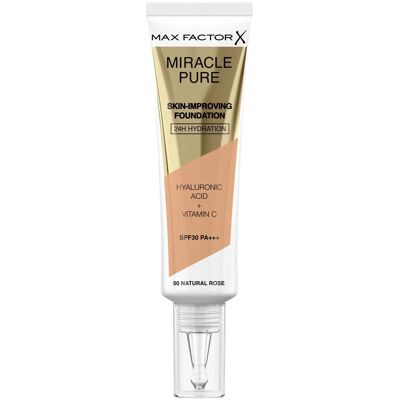 Max Factor Miracle Pure Skin-Improving Foundation - Natural Rose - SPF 30 Max Factor Miracle Pure Skin-Improving Foundation - Natural Rose - SPF 30
