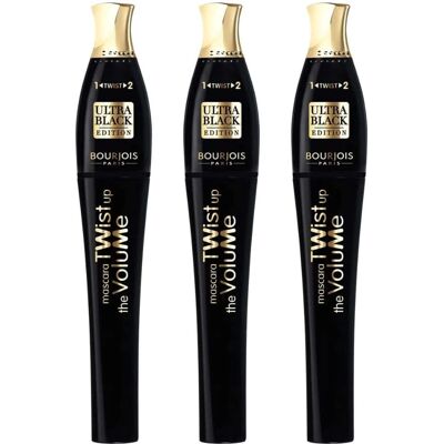 Bourjois Marke Twist Up The Volume Mascara - Ultra Black - 8ml Bourjois Marke Twist Up The Volume Mascara - Ultra Black - 8ml