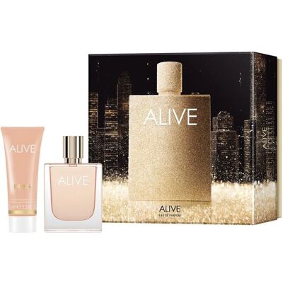 Set Hugo Boss Boss Alive (EdP 50 ml + BL 75 ml) - Publicité Set Hugo Boss Boss Alive (EdP 50 ml + BL 75 ml) - Publicité