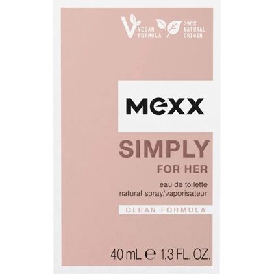 Mexx Simply for Her Eau de Toilette - Donna - 40ml - Fragranza Floreale e Fresca Mexx Simply for Her Eau de Toilette - Donna - 40ml - Fragranza Floreale e Fresca