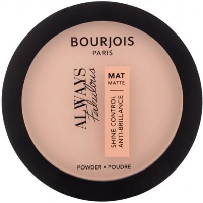 Bourjois Paris Women 3X Always Fabulous Shine Control Matte Powder - 50 Porcelain Bourjois Paris Women 3X Always Fabulous Shine Control Matte Powder - 50 Porcelain