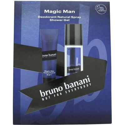 Coffret Cadeau Bruno Banani Magic Man - Déodorant & Gel Douche - Publicité Coffret Cadeau Bruno Banani Magic Man - Déodorant & Gel Douche - Publicité
