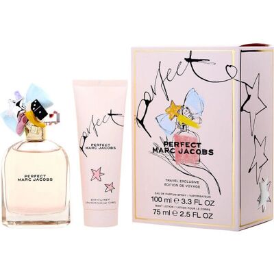 Marc Jacobs Perfect Gift Set - 100ml Eau de Parfum + 75ml Body Lotion Marc Jacobs Perfect Gift Set - 100ml Eau de Parfum + 75ml Body Lotion