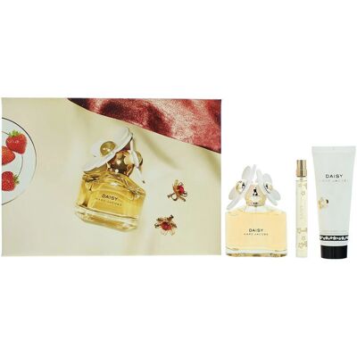 Marc Jacobs Daisy 3 Piece Gift Set - Eau De Toilette 100ml - Body Lotion 75ml - Eau De Toilette 10ml Marc Jacobs Daisy 3 Piece Gift Set - Eau De Toilette 100ml - Body Lotion 75ml - Eau De Toilette 10ml