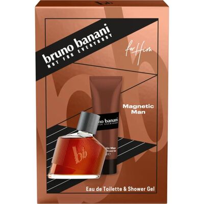 Coffret Cadeau Bruno Banani Magnetic Man - Eau de Toilette & Gel Douche - Publicité Coffret Cadeau Bruno Banani Magnetic Man - Eau de Toilette & Gel Douche - Publicité
