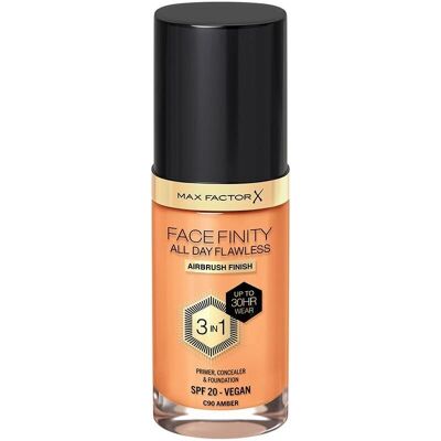 Max Factor Ámbar Base 3-en-1 - Facefinity Todo el Día Sin Imperfecciones Max Factor Ámbar Base 3-en-1 - Facefinity Todo el Día Sin Imperfecciones