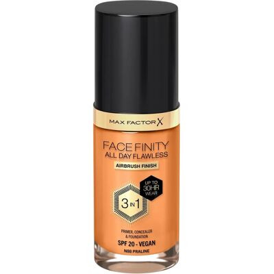 Max Factor Facefinity 3-in-1 Foundation - Praline - Foundation, Primer, Concealer, SPF 20 Max Factor Facefinity 3-in-1 Foundation - Praline - Foundation, Primer, Concealer, SPF 20