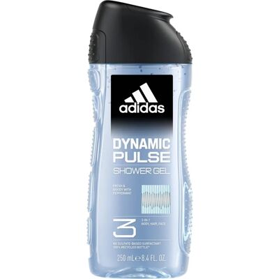 Żel pod prysznic adidas Dynamic Pulse - 3 w 1 dla mężczyzn 250ml Żel pod prysznic adidas Dynamic Pulse - 3 w 1 dla mężczyzn 250ml