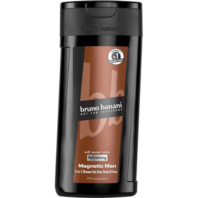 Bruno Banani Magnetic Man - 3-in-1 Douchegel voor Mannen - 250ml Bruno Banani Magnetic Man - 3-in-1 Douchegel voor Mannen - 250ml