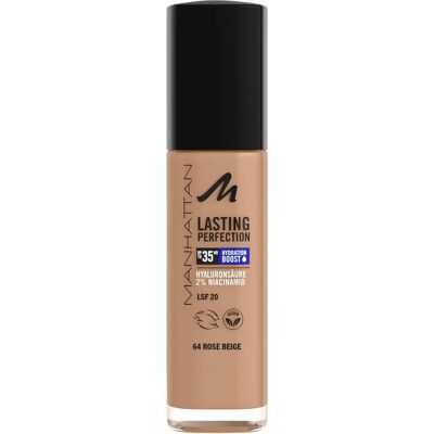 Manhattan Make-up Foundation - Bis zu 35h, Rose Beige Manhattan Make-up Foundation - Bis zu 35h, Rose Beige