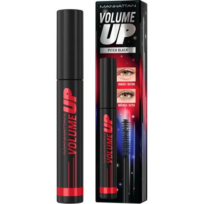 Manhattan Make-up Ogen Volume Up Mascara 004 Pitch Black - Mascara Manhattan Make-up Ogen Volume Up Mascara 004 Pitch Black - Mascara