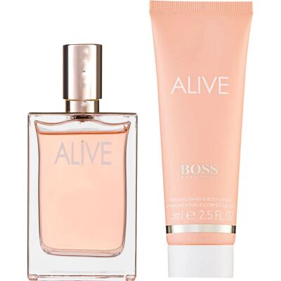 Hugo Boss Alive Eau de Parfum 30ml Coffret Cadeau (2 pièces) - Publicité Hugo Boss Alive Eau de Parfum 30ml Coffret Cadeau (2 pièces) - Publicité
