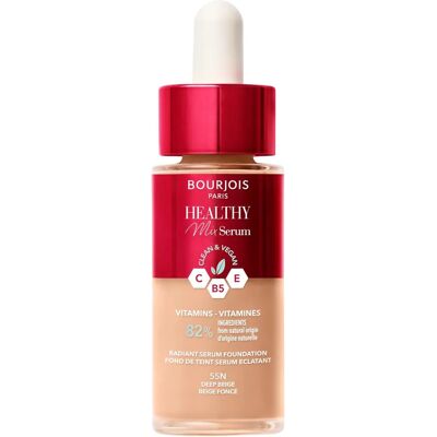 Bourjois Healthy Mix Deep Beige Foundation - Natural Look & Vegan Bourjois Healthy Mix Deep Beige Foundation - Natural Look & Vegan