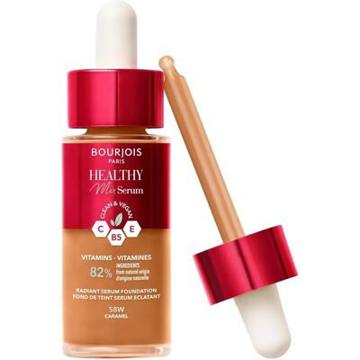 Fondation Healthy Mix Caramel de Bourjois - Légère, look naturel - Publicité Fondation Healthy Mix Caramel de Bourjois - Légère, look naturel - Publicité