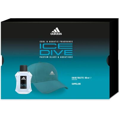 Adidas Ice Dive Eau de Toilette 100ml + Cappellino Turchese Adidas Ice Dive Eau de Toilette 100ml + Cappellino Turchese