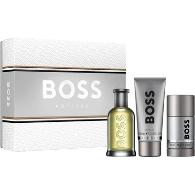 Zestaw prezentowy Hugo Boss BOTTLED - Eau de Toilette 100ml & Akcesoria Zestaw prezentowy Hugo Boss BOTTLED - Eau de Toilette 100ml & Akcesoria
