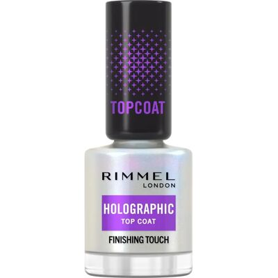 Rimmel - Top Coat Holographique - Vernis à Ongles - 12ml Rimmel - Top Coat Holographique - Vernis à Ongles - 12ml