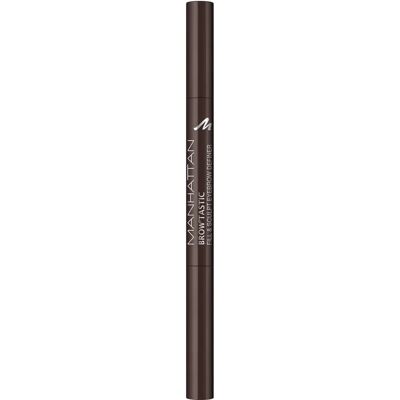 Manhattan Brow'tastic Vullend & Sculpt wenkbrauwpotlood - Donkerbruin - Wenkbrauw Definiër Manhattan Brow'tastic Vullend & Sculpt wenkbrauwpotlood - Donkerbruin - Wenkbrauw Definiër
