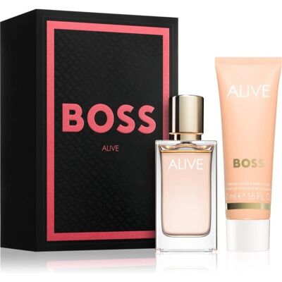 Coffret Cadeau Hugo Boss BOSS Alive - Parfum pour Femmes - Publicité Coffret Cadeau Hugo Boss BOSS Alive - Parfum pour Femmes - Publicité