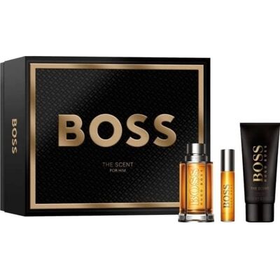 Coffret Cadeau Hugo Boss The Scent Eau de Toilette - Boisé Musqué - 100ml - Publicité Coffret Cadeau Hugo Boss The Scent Eau de Toilette - Boisé Musqué - 100ml - Publicité
