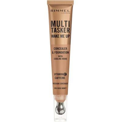 Rimmel London Multi-Tasker Wake Me Up Foundation & Concealer - Rose Honey Rimmel London Multi-Tasker Wake Me Up Foundation & Concealer - Rose Honey