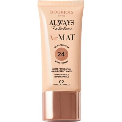 Bourjois Air Mat Vanilla Foundation - Mattifying Foundation 30ml Bourjois Air Mat Vanilla Foundation - Mattifying Foundation 30ml