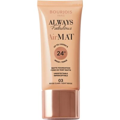 Bourjois Air Mat Light Beige Foundation - Mattenfinish Bourjois Air Mat Light Beige Foundation - Mattenfinish