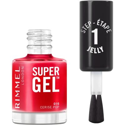 Rimmel Super Gel Cerise Pop - Gél körömlakk Rimmel Super Gel Cerise Pop - Gél körömlakk