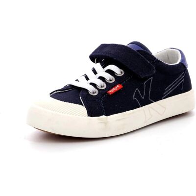 Kickers Kickgoldi Marine Bleu Sneaker - Sneaker Kickers Kickgoldi Marine Bleu Sneaker - Sneaker
