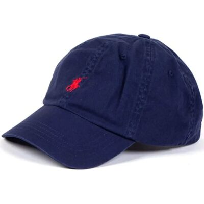 Casquette de Baseball en Coton Chino Polo Ralph Lauren (461540) - bleu Casquette de Baseball en Coton Chino Polo Ralph Lauren (461540) - bleu