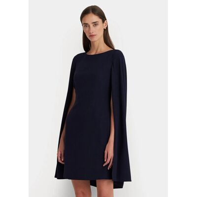 Ralph Lauren Petra Mini-Kleid aus Georgette mit Cape - Cocktailkleid Ralph Lauren Petra Mini-Kleid aus Georgette mit Cape - Cocktailkleid