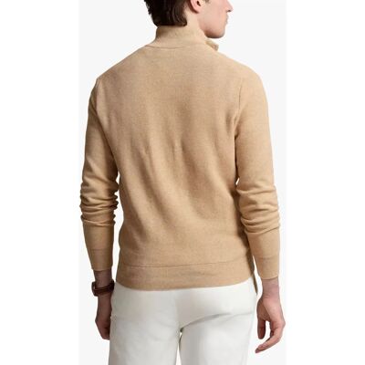 Polo Ralph Lauren Maglione con Zip Quart (651913) - tan Polo Ralph Lauren Maglione con Zip Quart (651913) - tan