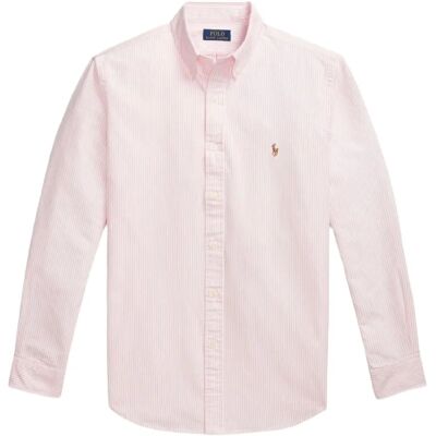 Polo Ralph Lauren Custom Fit Oxford Hemd - Rosa/Weiß Polo Ralph Lauren Custom Fit Oxford Hemd - Rosa/Weiß
