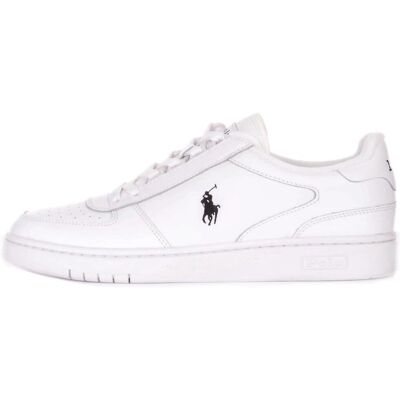 Polo Ralph Lauren White Leather Sneakers - Sneakers Polo Ralph Lauren White Leather Sneakers - Sneakers