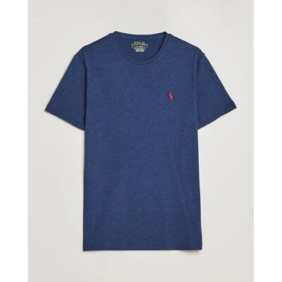 Polo Ralph Lauren Custom Slim Fit Jersey Crewneck T-Shirt (480590) - forår marine meleret Polo Ralph Lauren Custom Slim Fit Jersey Crewneck T-Shirt (480590) - forår marine meleret