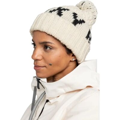 Roxy Tonic mössa - Akryl, Fleecefoder, Tvåfärgad pompon Roxy Tonic mössa - Akryl, Fleecefoder, Tvåfärgad pompon