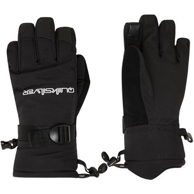 Quiksilver Kids' Mission Waterproof Snow Gloves - Black Quiksilver Kids' Mission Waterproof Snow Gloves - Black
