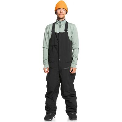 Quiksilver Black Utility Bib - Waterproof Snow Pants Quiksilver Black Utility Bib - Waterproof Snow Pants