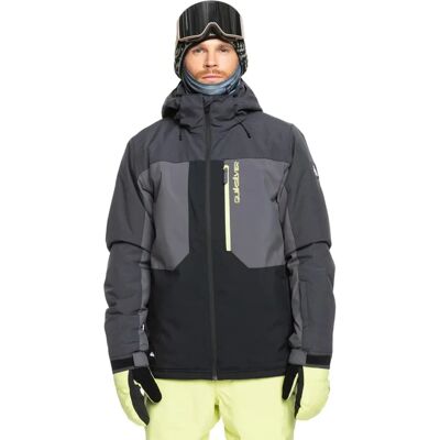 Veste de ski Quiksilver Dawson gris noir - Publicité Veste de ski Quiksilver Dawson gris noir - Publicité