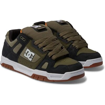 DC Shoes DC Stag Ténis de Skate - Verde Escuro/Oliva - Ténis de Skate DC Shoes DC Stag Ténis de Skate - Verde Escuro/Oliva - Ténis de Skate