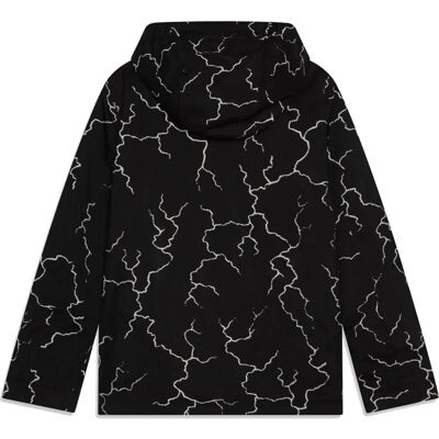 Quiksilver High The Hood Bedruckte Jacke hohe Energie schwarz refl Quiksilver High The Hood Bedruckte Jacke hohe Energie schwarz refl