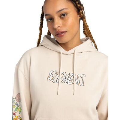 ELEMENT Party Flower Hoodie - Damen - Oat Milk - Relaxed Fit - Sweatshirt ELEMENT Party Flower Hoodie - Damen - Oat Milk - Relaxed Fit - Sweatshirt