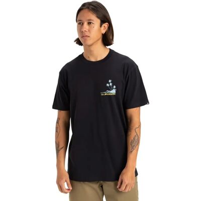 Quiksilver Palm Lines Schwarzes Herren T-Shirt Quiksilver Palm Lines Schwarzes Herren T-Shirt