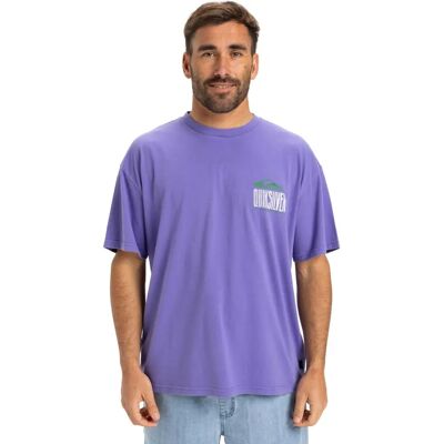 QUIKSILVER Gh Qs World Force Męska Oversized Dusted Peri Koszulka z bawełny QUIKSILVER Gh Qs World Force Męska Oversized Dusted Peri Koszulka z bawełny