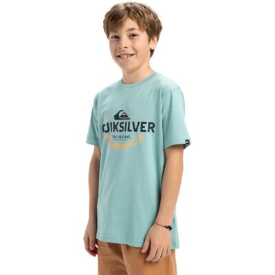 Quiksilver - Typed Out - Azul Claro - 8 - Camiseta Quiksilver - Typed Out - Azul Claro - 8 - Camiseta
