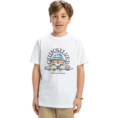 Quiksilver Kids Skull Feast T-Shirt - White - Size 13 years - T-Shirt Quiksilver Kids Skull Feast T-Shirt - White - Size 13 years - T-Shirt