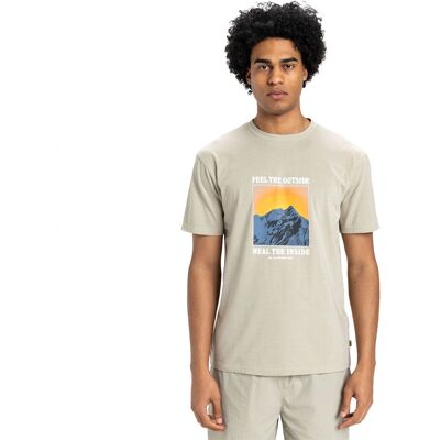 QUIKSILVER Feel The Outside Mężczyzna S Szary - T-Shirt QUIKSILVER Feel The Outside Mężczyzna S Szary - T-Shirt