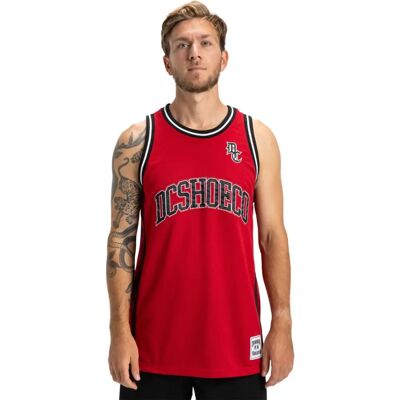 DC SHOES Hoops Tanktop - Herren - Barbados Cherry - Polyester - Tops DC SHOES Hoops Tanktop - Herren - Barbados Cherry - Polyester - Tops