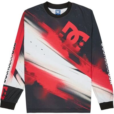 DC - Burnout Racing Red - L - Polyester Jersey - Longsleeve DC - Burnout Racing Red - L - Polyester Jersey - Longsleeve